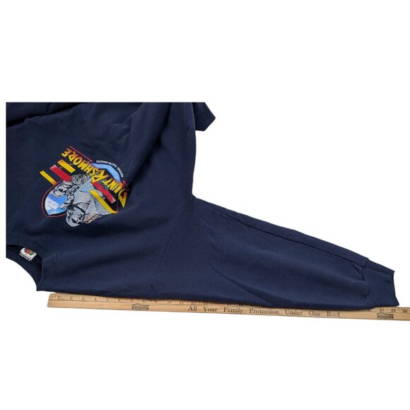 Vintage Mount Rushmore Sweatshirt Adult XL – Blue – Fruit‎ of the Loom Tag – 90s - Picture 9 of 9